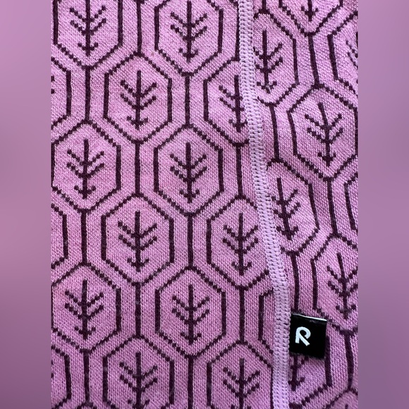 Reima Taival Wool Blend Base Layer Long Sleeve Top Red Violet 120/6-7 years - Picture 5 of 5